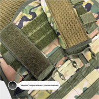 Плитоноска Pantsyr-2 (тактичний військовий жилет, бронежилет MOLLE) Multicam Original (Classic) Плитоноска Pantsyr-2 (тактичний військовий жилет, бронежилет MOLLE) Multicam Original (Classic)