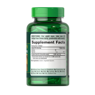 Pumpkin Seed oil 1000mg - 100 softgels Pumpkin Seed oil 1000mg - 100 softgels