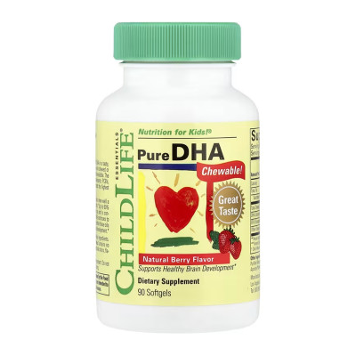 Pure DHA Chewable - 90 Softgels Natural Berry (До 11.26) Pure DHA Chewable - 90 Softgels Natural Berry (До 11.26)