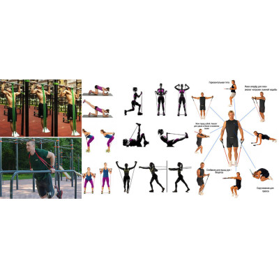 Гумові петлі-еспандер EasyFit 4-60 кг Гумові петлі-еспандер EasyFit 4-60 кг