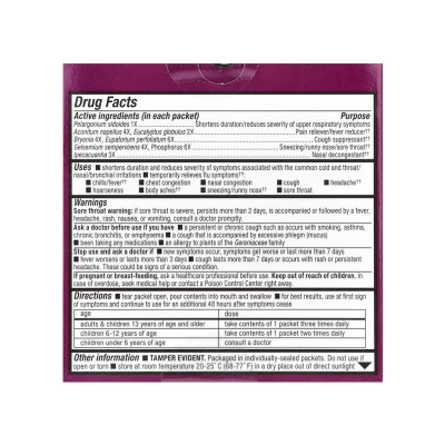 Umcka Cold & Flu Berry Fastactv - 10x.912g