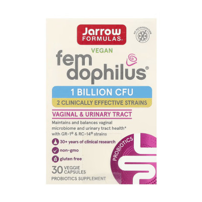 Vegan Fem Dophilus® 1 Billion Cfu - 30 vcaps (Пошкоджена банка) Vegan Fem Dophilus® 1 Billion Cfu - 30 vcaps (Пошкоджена банка)