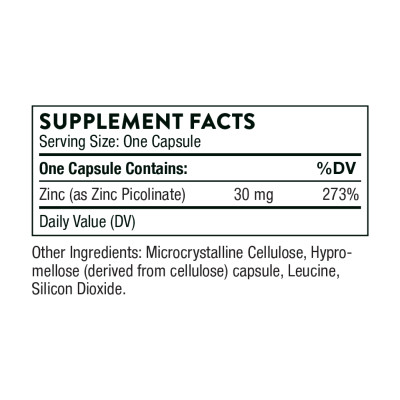 Zinc Picolinate 30 mg - 180 caps Zinc Picolinate 30 mg - 180 caps