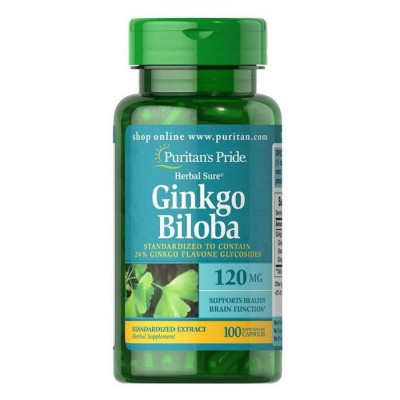 Ginkgo Biloba Standardized Extract 120mg - 100caps Ginkgo Biloba Standardized Extract 120mg - 100caps