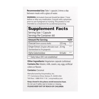 Activated Charcoal - 60 caps Activated Charcoal - 60 caps