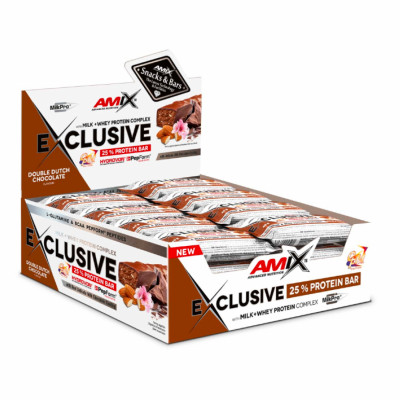 Exclusive Protein Bar - 12x85g Double Dutch Chocolate Exclusive Protein Bar - 12x85g Double Dutch Chocolate