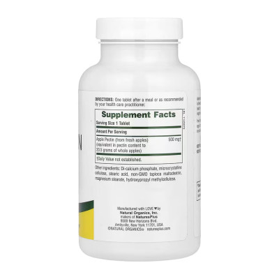 Apple Pectin 500 mg - 180 tabs Apple Pectin 500 mg - 180 tabs