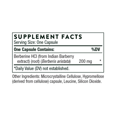 Berberine 200 mg (formerly Berbercap) - 60 caps Berberine 200 mg (formerly Berbercap) - 60 caps