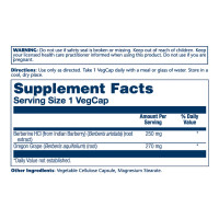 Berberine with Oregon Grape - 60 vcaps Berberine with Oregon Grape - 60 vcaps