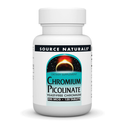 Chromium Picolinate 200 mcg Yeast Free - 120 tabs Chromium Picolinate 200 mcg Yeast Free - 120 tabs