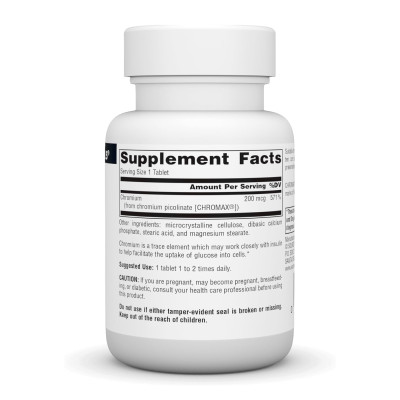 Chromium Picolinate 200 mcg Yeast Free - 120 tabs Chromium Picolinate 200 mcg Yeast Free - 120 tabs