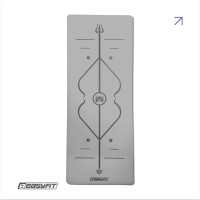 Килимок для йоги професійний EasyFit Pro каучук 5 мм Сірий Килимок для йоги професійний EasyFit Pro каучук 5 мм Сірий