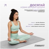 Килимок для йоги професійний EasyFit Pro каучук 5 мм Сірий Килимок для йоги професійний EasyFit Pro каучук 5 мм Сірий