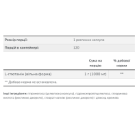 L-Glutamine 1000mg - 240 vcaps L-Glutamine 1000mg - 240 vcaps