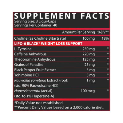Lipo-6 Black - 120 caps Lipo-6 Black - 120 caps