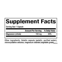 Magnesium Citrate 150mg - 180 caps Magnesium Citrate 150mg - 180 caps