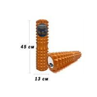 Масажний ролик EasyFit Grid Roller 45 см v.2.2 Помаранчевий Масажний ролик EasyFit Grid Roller 45 см v.2.2 Помаранчевий