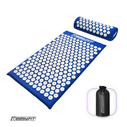 Масажний килимок EasyFit з подушкою (аплікатор Кузнєцова) + чохол Синій з білим Масажний килимок EasyFit з подушкою (аплікатор Кузнєцова) + чохол Синій з білим