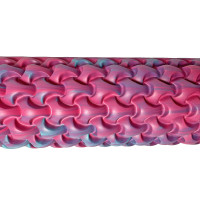 Масажний ролик EasyFit Plexus 45 см Рожевий-блакитний Масажний ролик EasyFit Plexus 45 см Рожевий-блакитний