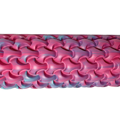 Масажний ролик EasyFit Plexus 45 см Рожевий-блакитний Масажний ролик EasyFit Plexus 45 см Рожевий-блакитний