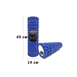 Масажний ролик EasyFit Grid Roller 45 см v.2.1 Синій Масажний ролик EasyFit Grid Roller 45 см v.2.1 Синій