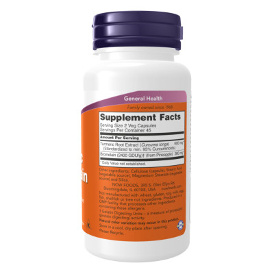 Turmeric & Bromelain - 90 vcaps Turmeric & Bromelain - 90 vcaps