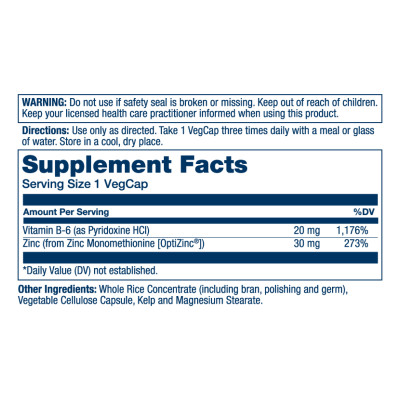 Opti Zinc 30mg - 60 vcaps Opti Zinc 30mg - 60 vcaps