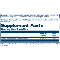 Selenium Yeast Free 200mcg - 90 vcaps Selenium Yeast Free 200mcg - 90 vcaps