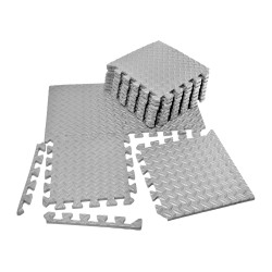 Татамі мат EasyFit 8 шт (30х30х1 см) хвіст ластівки сірий Татамі мат EasyFit 8 шт (30х30х1 см) хвіст ластівки сірий
