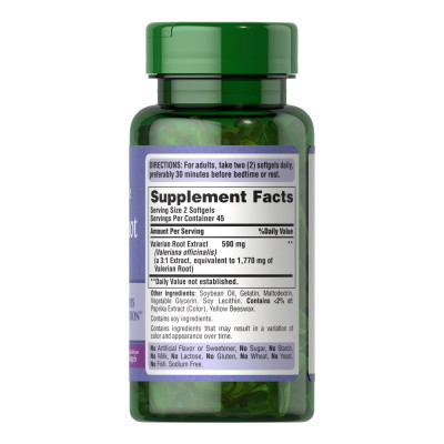 Valerian Root Extract - 90 softgels Valerian Root Extract - 90 softgels