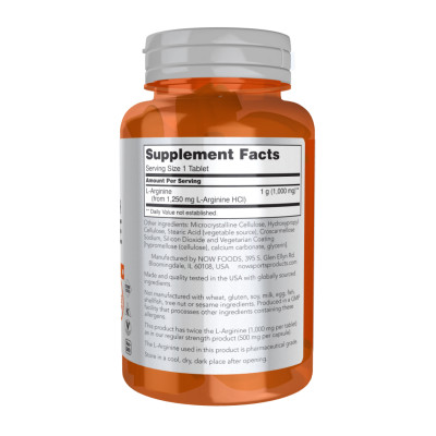 Arginine 1000mg - 180 tabs Arginine 1000mg - 180 tabs