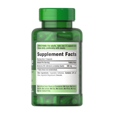 Berberine 500mg - 60 caps (Пошкоджена пломба) Berberine 500mg - 60 caps (Пошкоджена пломба)
