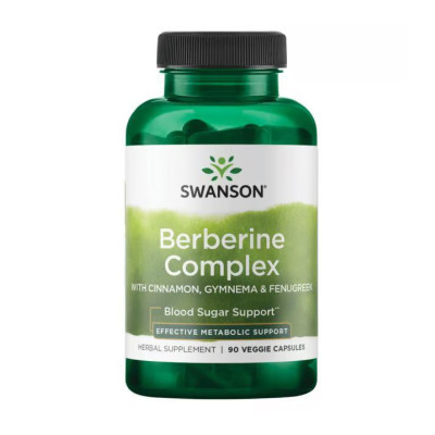 Berberine Complex with Cinnamon Gymnema & Fenugreek - 90 vcaps Berberine Complex with Cinnamon Gymnema & Fenugreek - 90 vcaps
