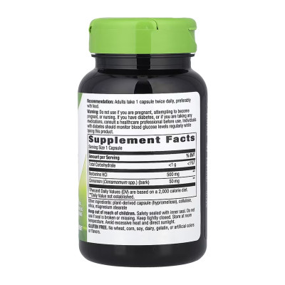 Berberine with Cinnamon - 60 vcaps Berberine with Cinnamon - 60 vcaps