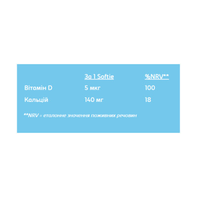 Softies Calcium & Vitamin D - 30 softgels Strawberry