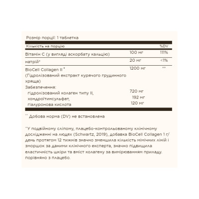 Collagen Hyaluronic Acid Complex - 30 tabs Collagen Hyaluronic Acid Complex - 30 tabs