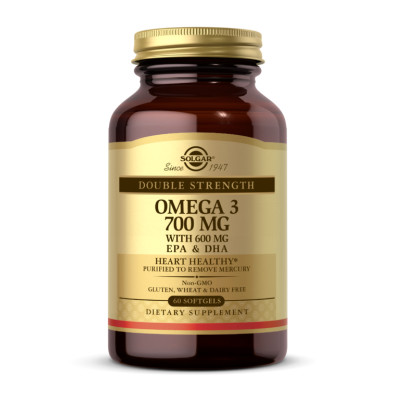 Double Strength Omega-3 700mg - 60 softgels (До 10.26) Double Strength Omega-3 700mg - 60 softgels (До 10.26)