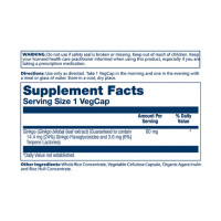 Ginkgo Biloba Leaf Extract 60mg - 60 vcaps Ginkgo Biloba Leaf Extract 60mg - 60 vcaps