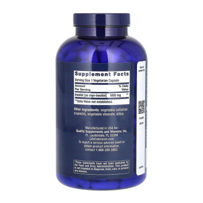 Inositol 1000mg - 360 vcaps Inositol 1000mg - 360 vcaps
