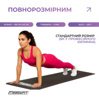 Килимок для фітнесу EasyFit EVA 3 мм (чорний) Килимок для фітнесу EasyFit EVA 3 мм (чорний)