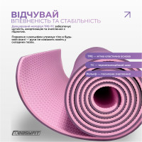 Килимок для йоги та фітнесу EasyFit Polarity Padma з ремнем Килимок для йоги та фітнесу EasyFit Polarity Padma з ремнем