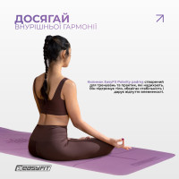 Килимок для йоги та фітнесу EasyFit Polarity Padma з ремнем Килимок для йоги та фітнесу EasyFit Polarity Padma з ремнем