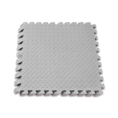 Татамі мат EasyFit SwallowTail 4 шт (60х60х1 см) пазл хвіст ластівки сірий
