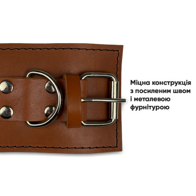 Манжета EasyFit F10 для тяги на тренажері (шкіра) коричнева Манжета EasyFit F10 для тяги на тренажері (шкіра) коричнева