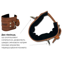 Манжета EasyFit F10 для тяги на тренажері (шкіра) коричнева Манжета EasyFit F10 для тяги на тренажері (шкіра) коричнева