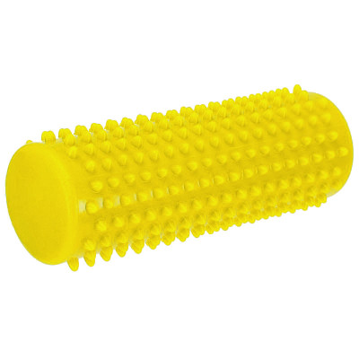Масажний циліндр EasyFit Spindle з шипами жовтий