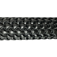 Масажний ролик EasyFit Plexus 45 см Чорний Масажний ролик EasyFit Plexus 45 см Чорний