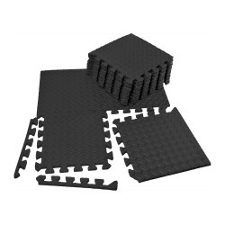Татамі мат EasyFit 8 шт (30х30х1 см) хвіст ластівки чорний Татамі мат EasyFit 8 шт (30х30х1 см) хвіст ластівки чорний