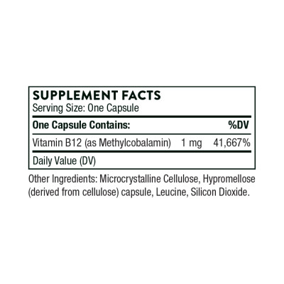Vitamin B12 Methylcobalamin - 60 caps Vitamin B12 Methylcobalamin - 60 caps