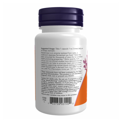 Nattokinase 100mg - 60 vcaps